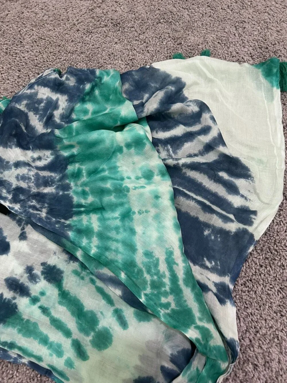 NWT Lulus Tie-Dye Sarong Scarf 40x36